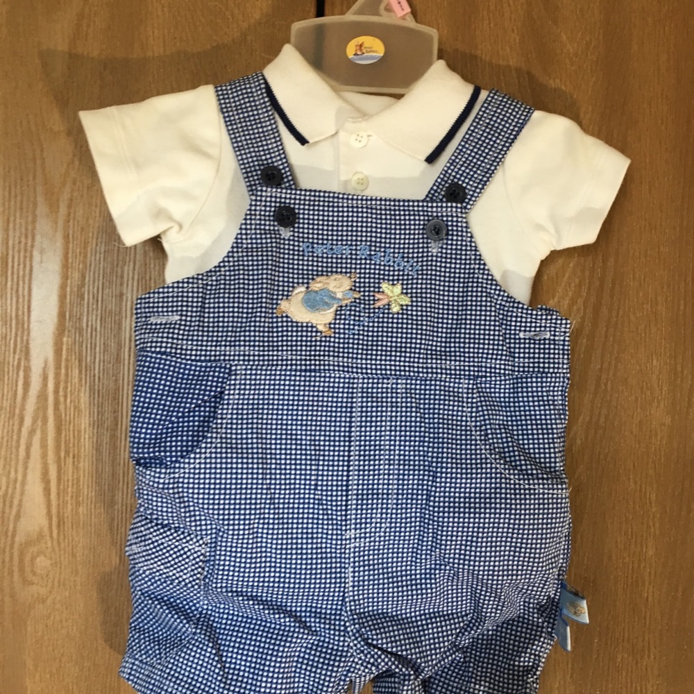 Baby boy overalls and shirt